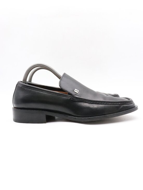 Bally Taurano Men\'s Size 7.5 Black Leather Loafer Shoes Dress Shoe Italy main image 5